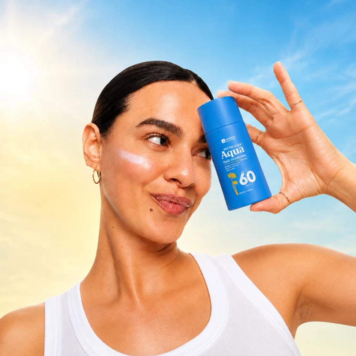 Jenpharm Spectra Block Aqua Fluid Sunscreen SPF 60 +  Free Matcha Clarifying Foam Cleanser
