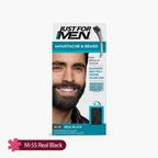Just For Men Moustache & Beard Easy Brush-In Color M-55 Real Black