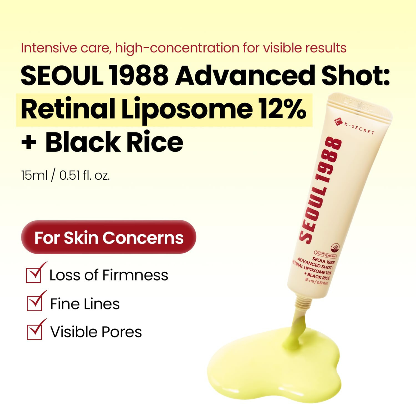 K-Secret Seoul 1988 Advanced Shot Retinal Liposome 12% + Black Rice