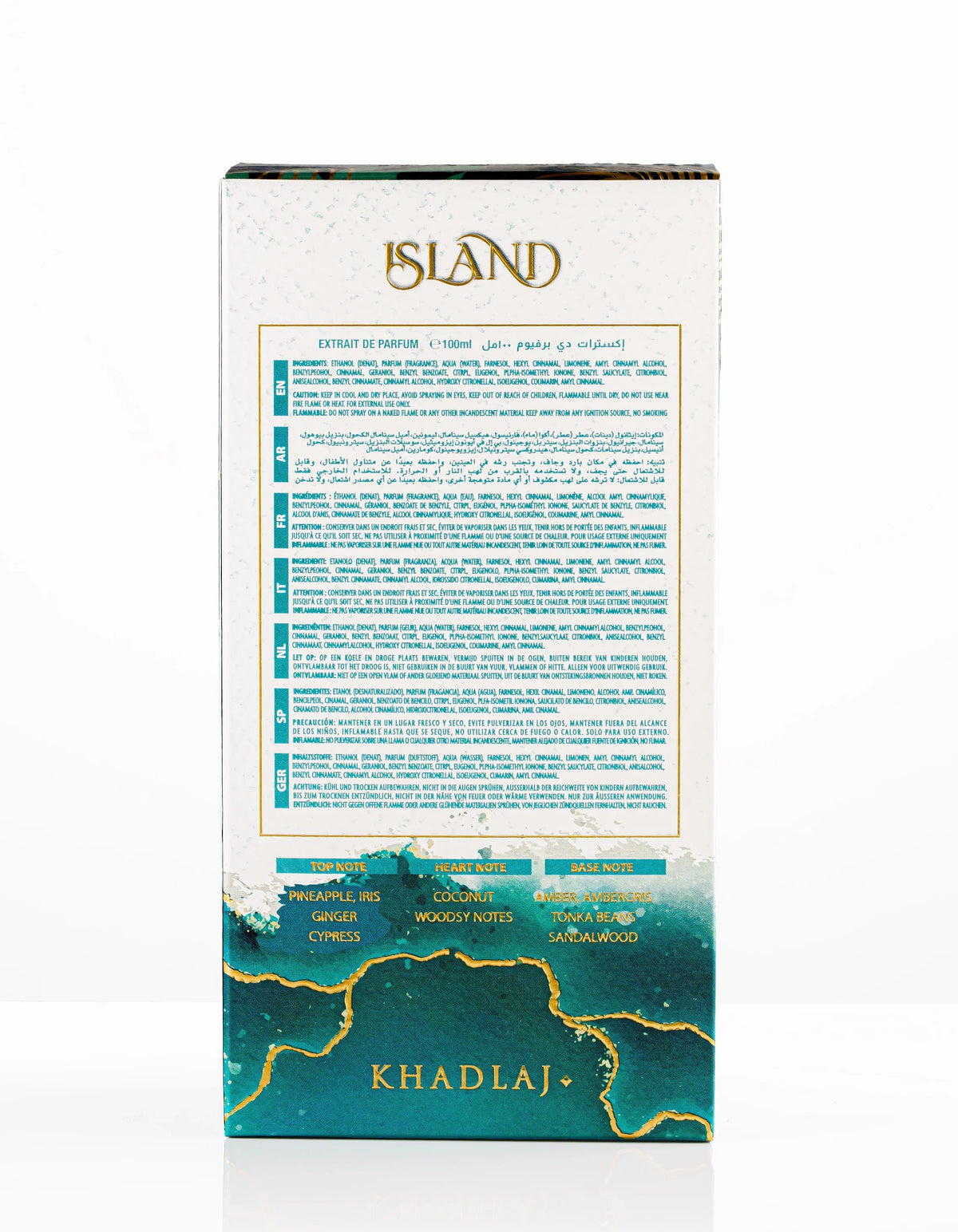 Khadlaj Island Extrait De Parfum Unisex 100ml