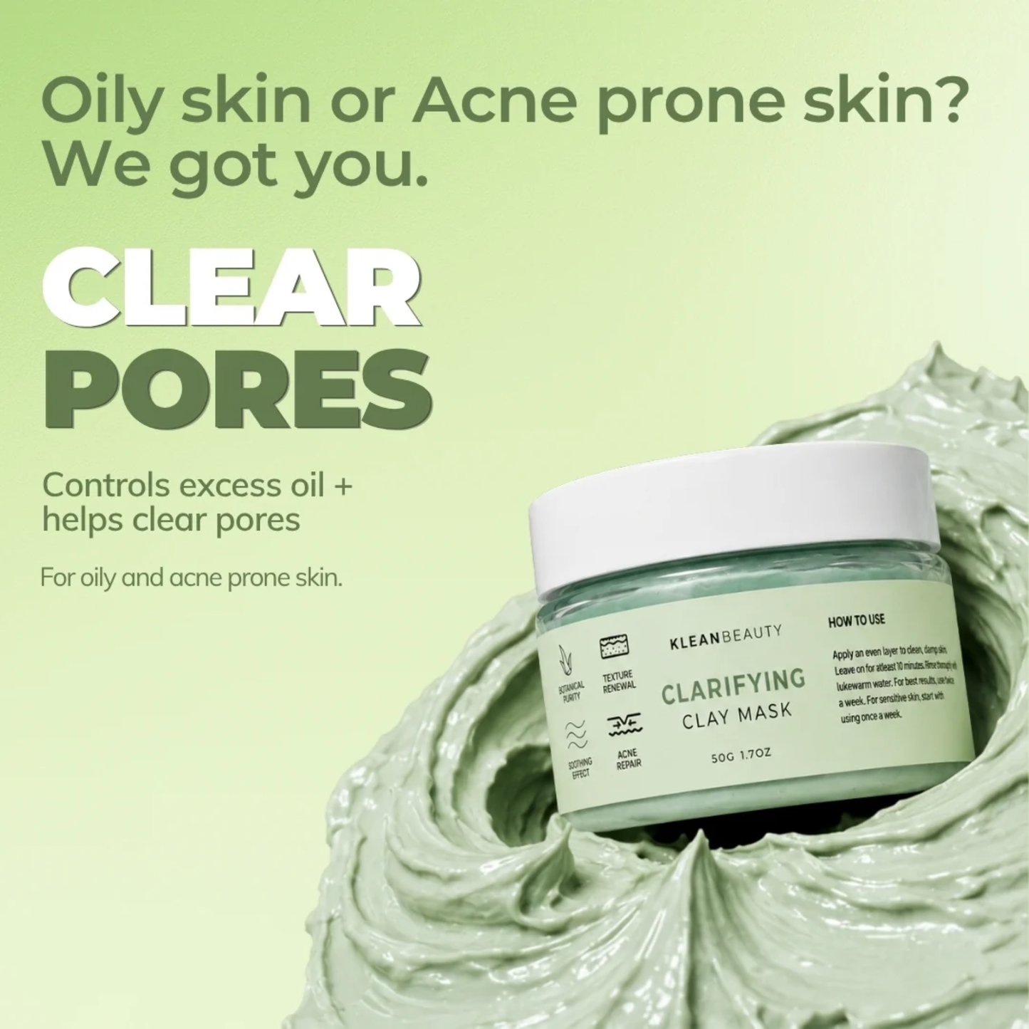 Klean Beauty Clarifying Clay Mask