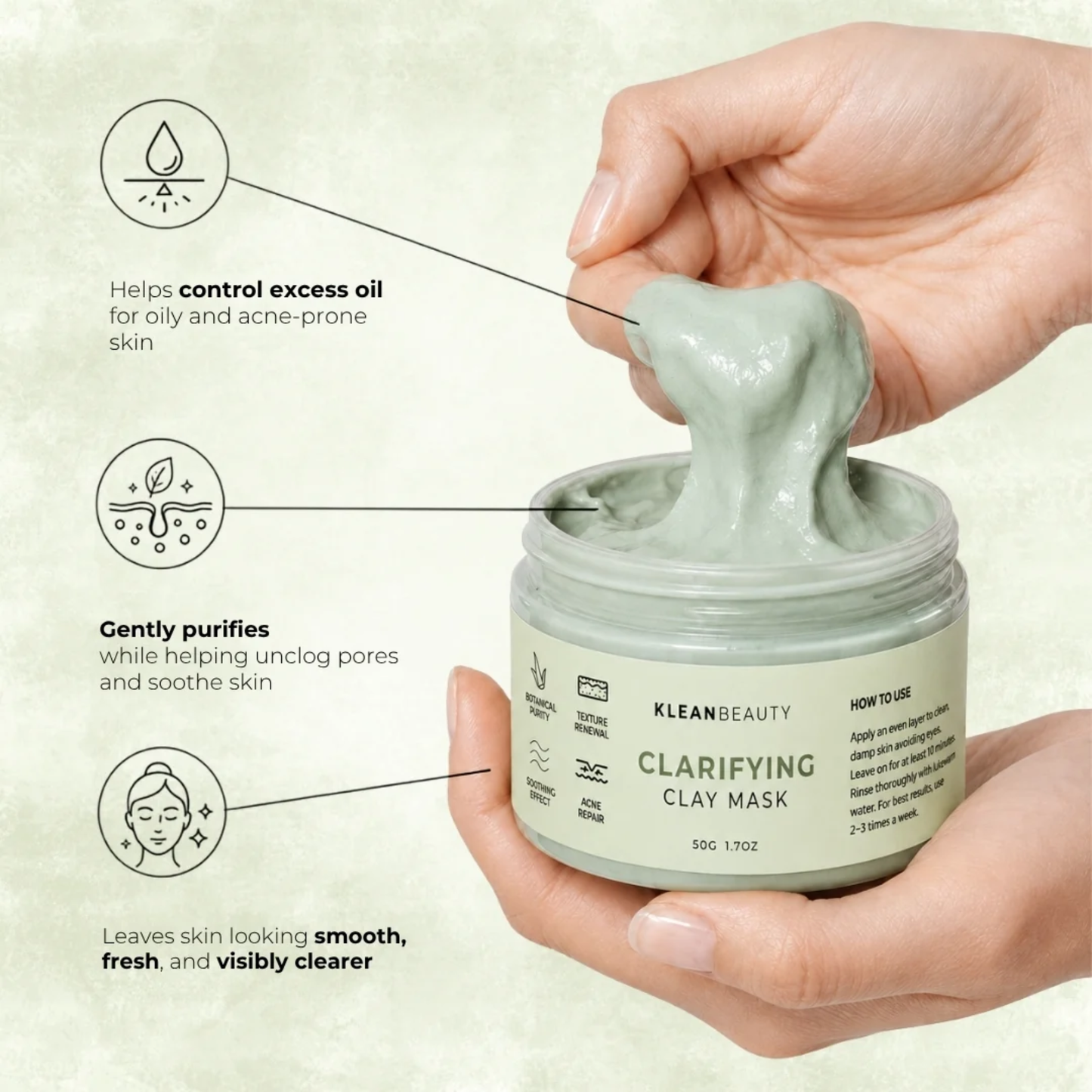 Klean Beauty Clarifying Clay Mask
