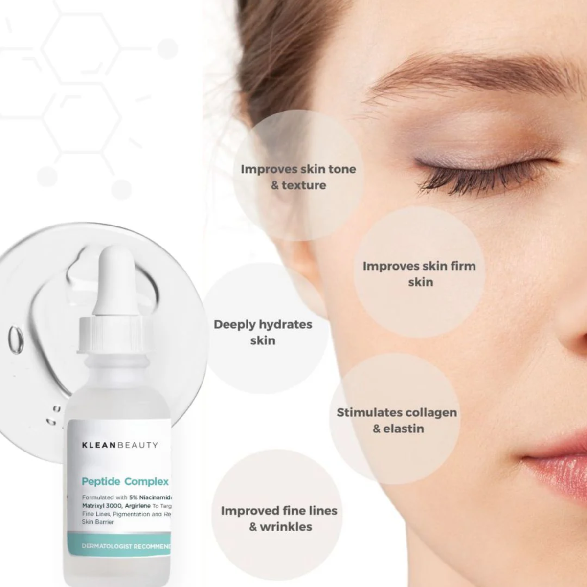Klean Beauty Peptide Complex Serum