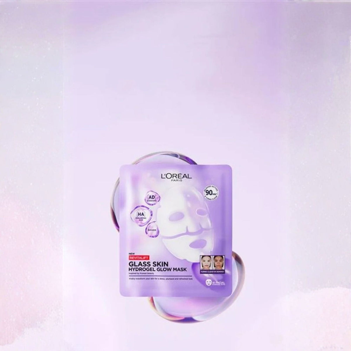 L'Oreal Paris Revitalift Hyaluronic Acid Glass Skin Hydrogel Glow Mask