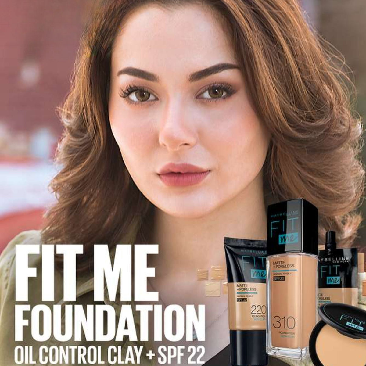 Maybelline Fit Me Matte+Poreless 16H Oil Control Liquid Foundation Normal to Oily Skin SPF 22 PA++ 30ml