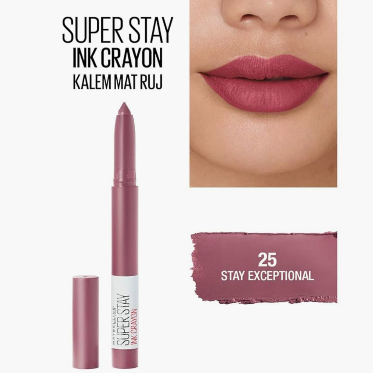 Maybelline Super Stay Ink Crayon Matte Longwear Lipstick 1.2gm