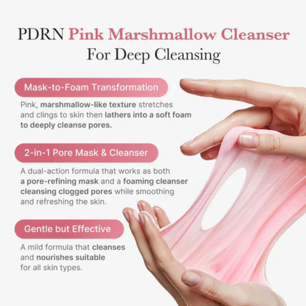 Medicube 99% PDRN Pink Niacinamide Whip Foam Cleanser