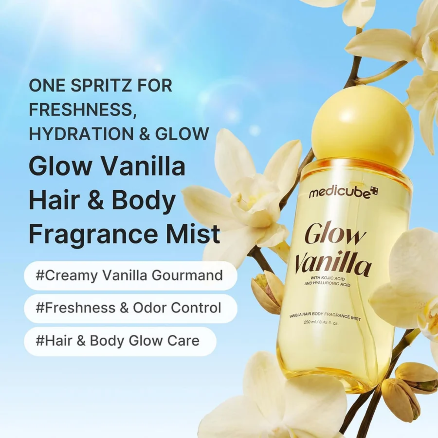 Medicube Glow Vanilla Hair & Body Fragrance Mist Unisex