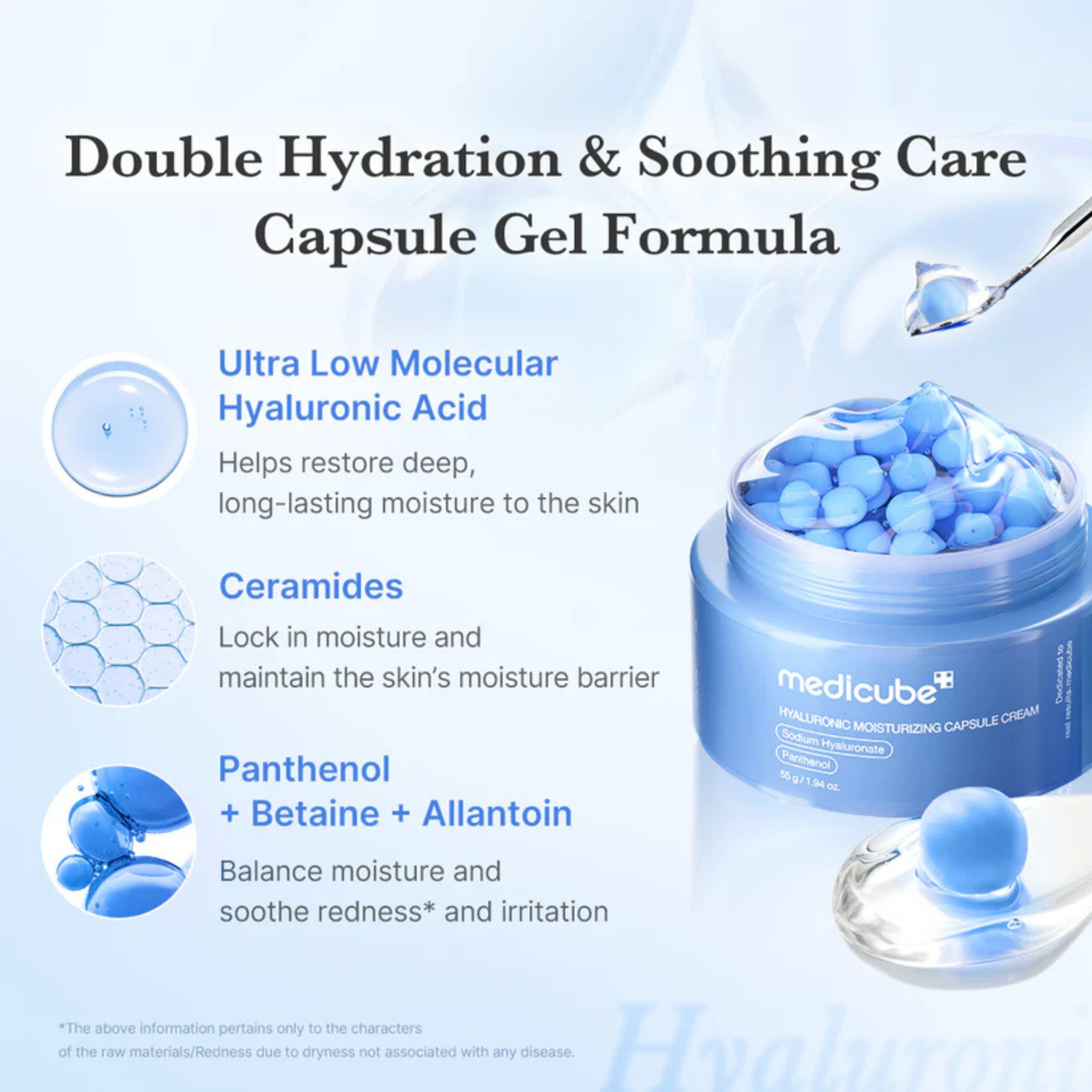 Medicube Hyaluronic Moisturizing Capsule Cream 55gm
