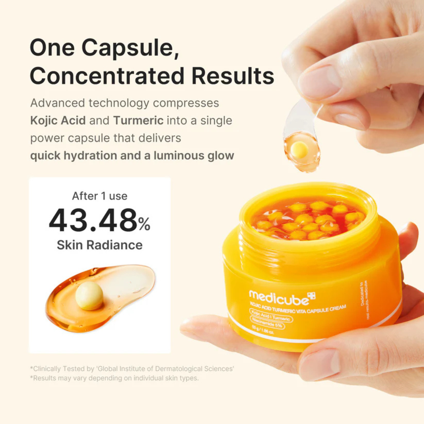 Medicube Kojic Acid Turmeric Vita Capsule Cream 53gm