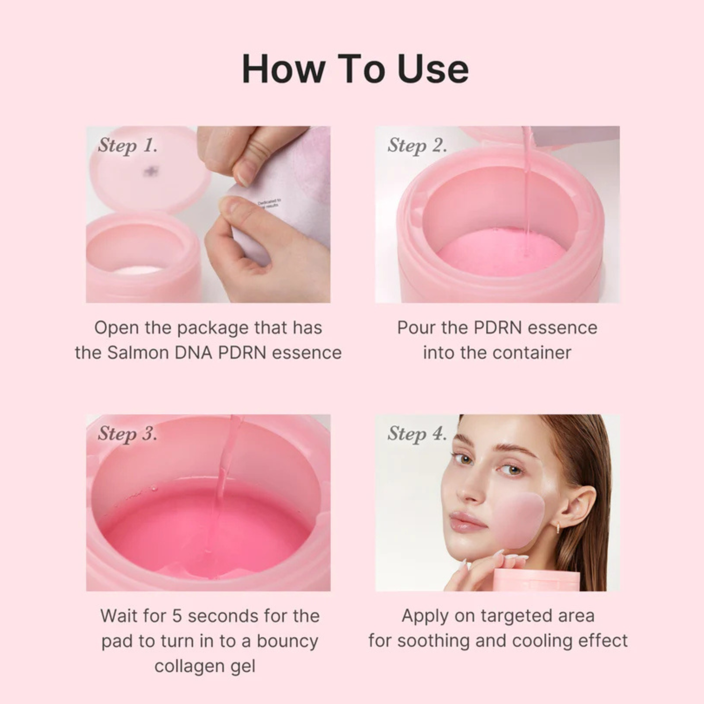 Medicube PDRN Pink Collagen Toning Gel Toner Pad
