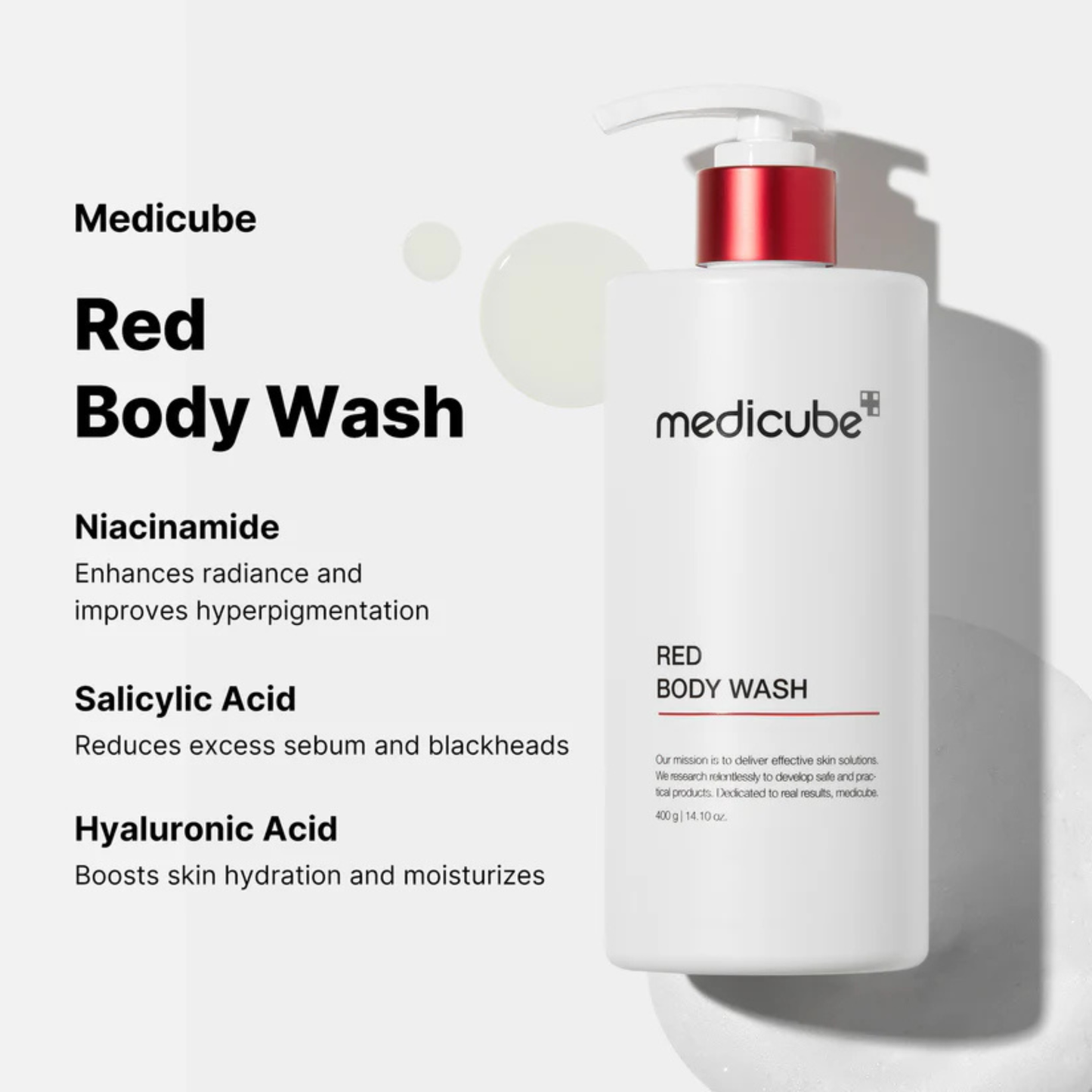 Medicube Red Acne Body Wash 2.0 400gm