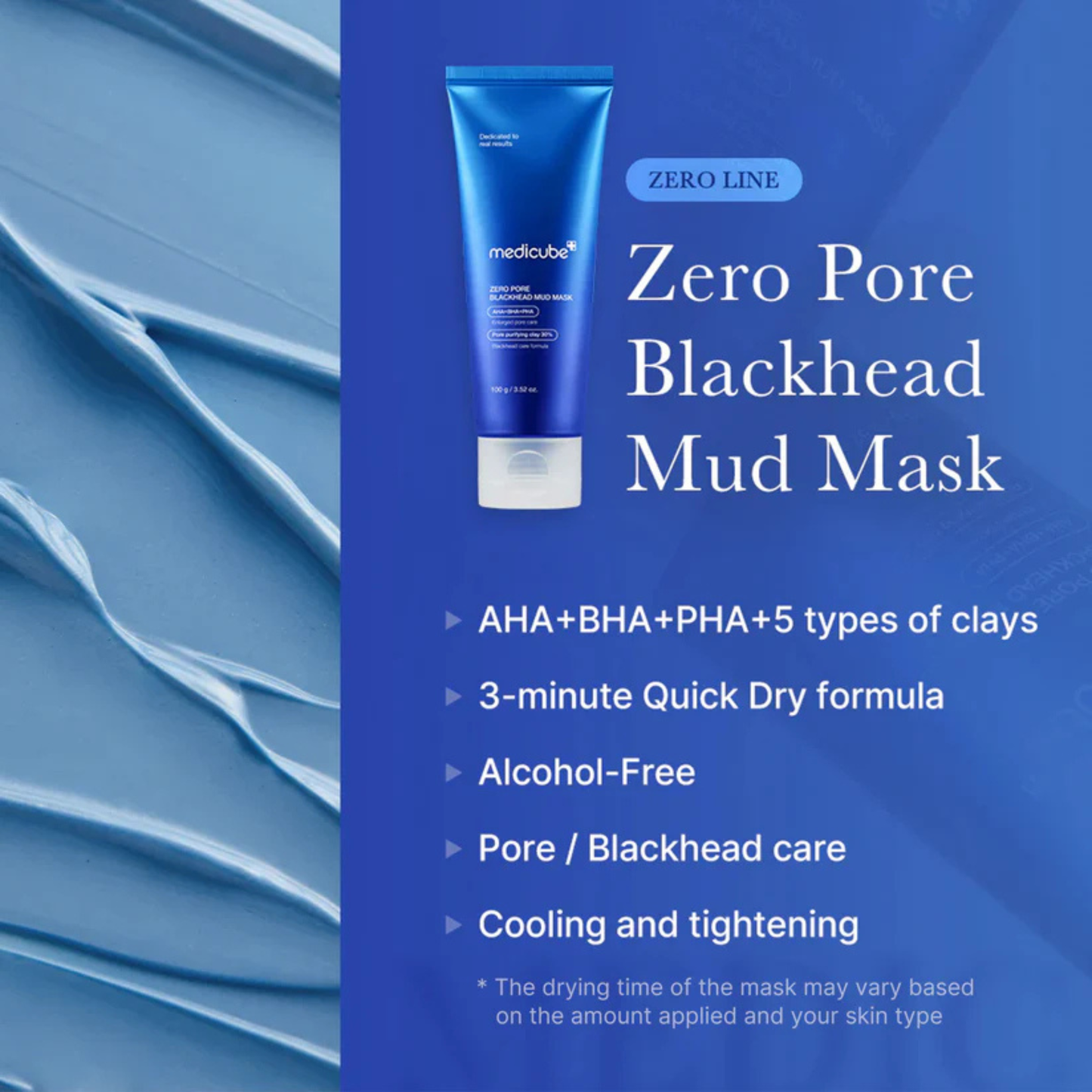Medicube Zero Pore Blackhead Mud Mask 100gm