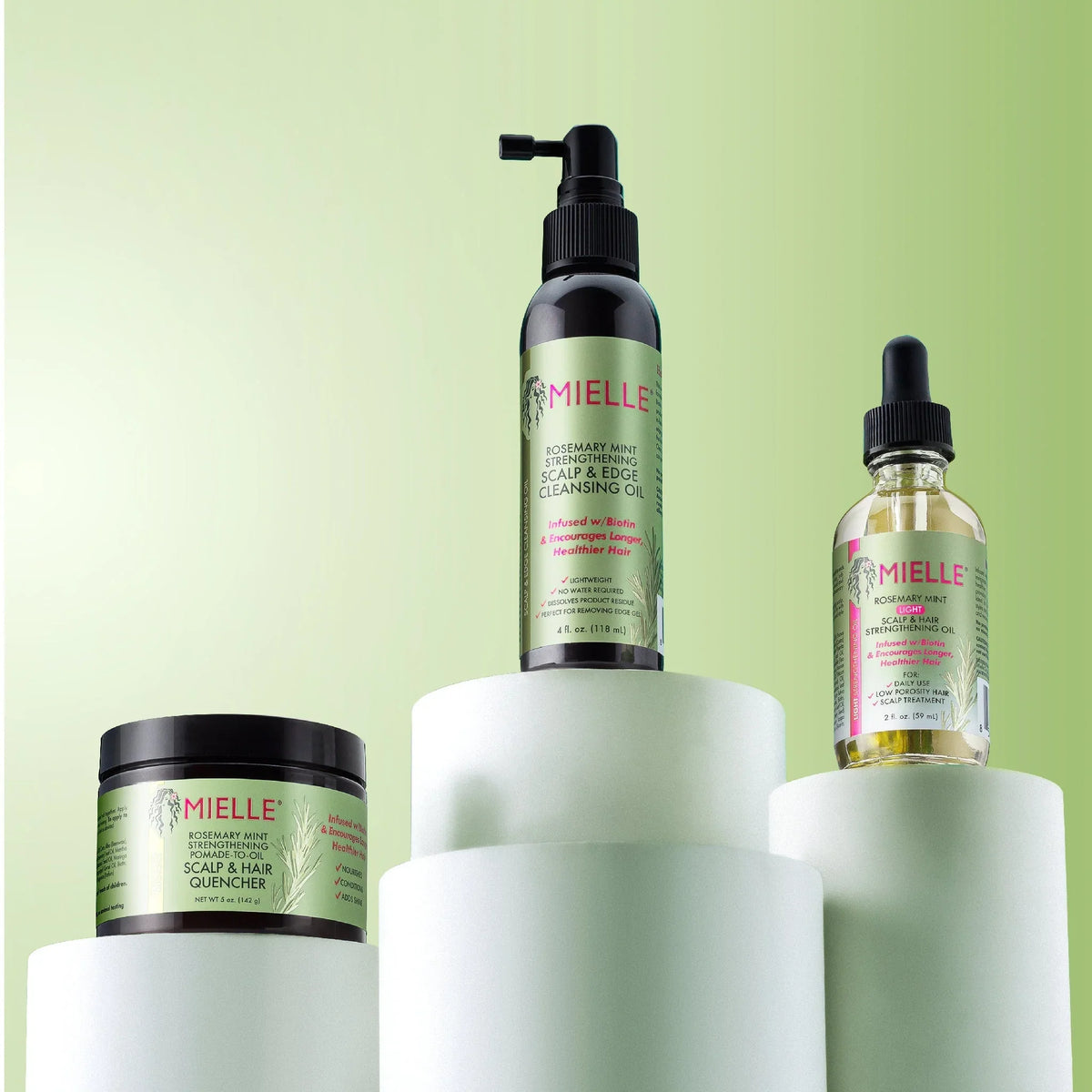 Mielle Rosemary Mint Strengthening Pomade-to-Oil Scalp & Hair Quencher 142gm