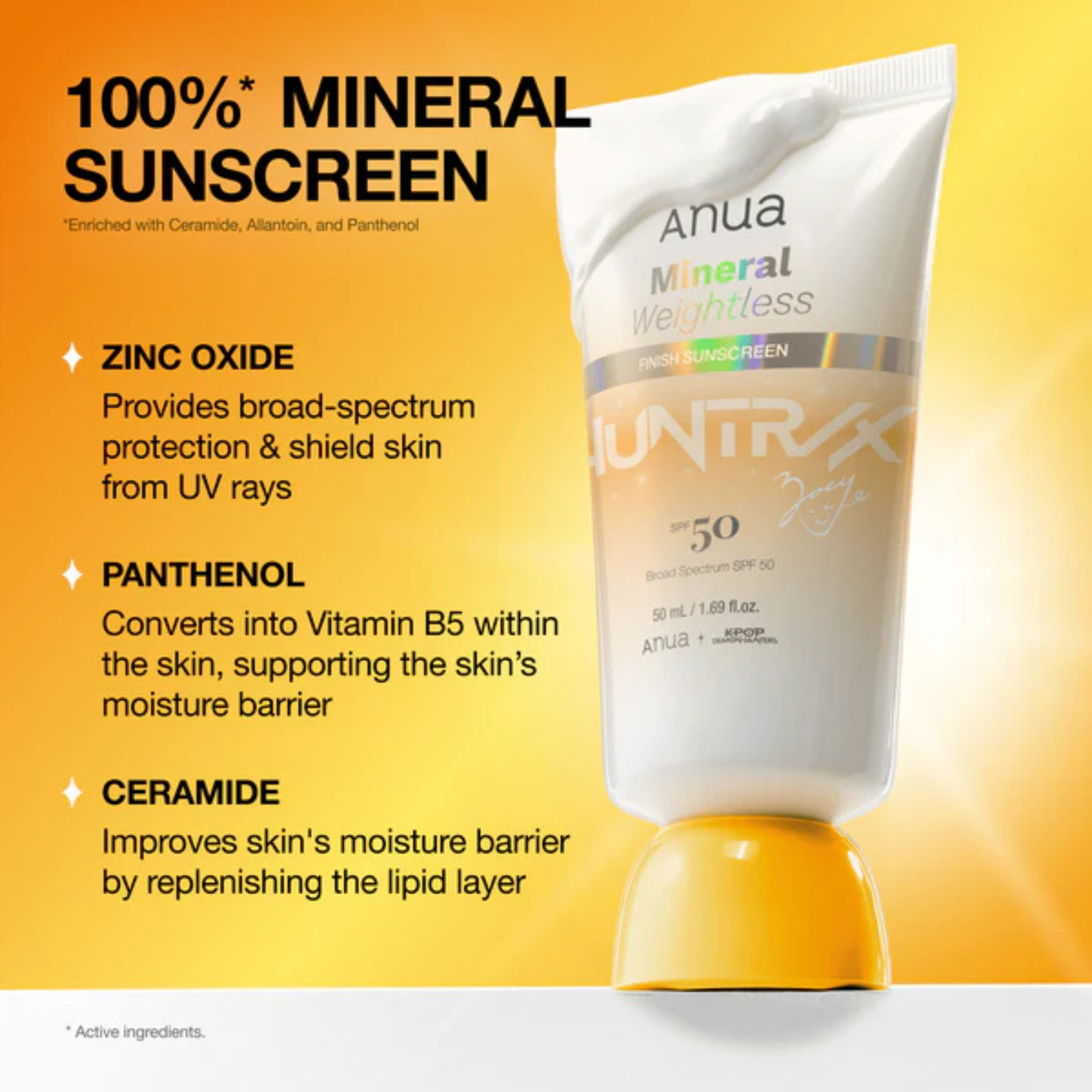 Anua Mineral Weightless Finish Sunscreen SPF50 PA++++