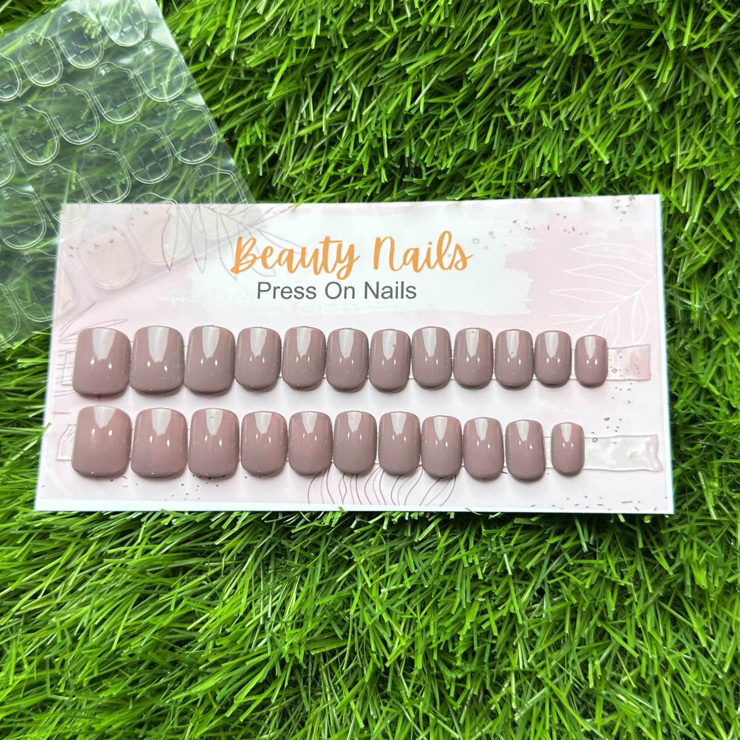 Beauty Nails Square Press On-Nails 24 Pieces