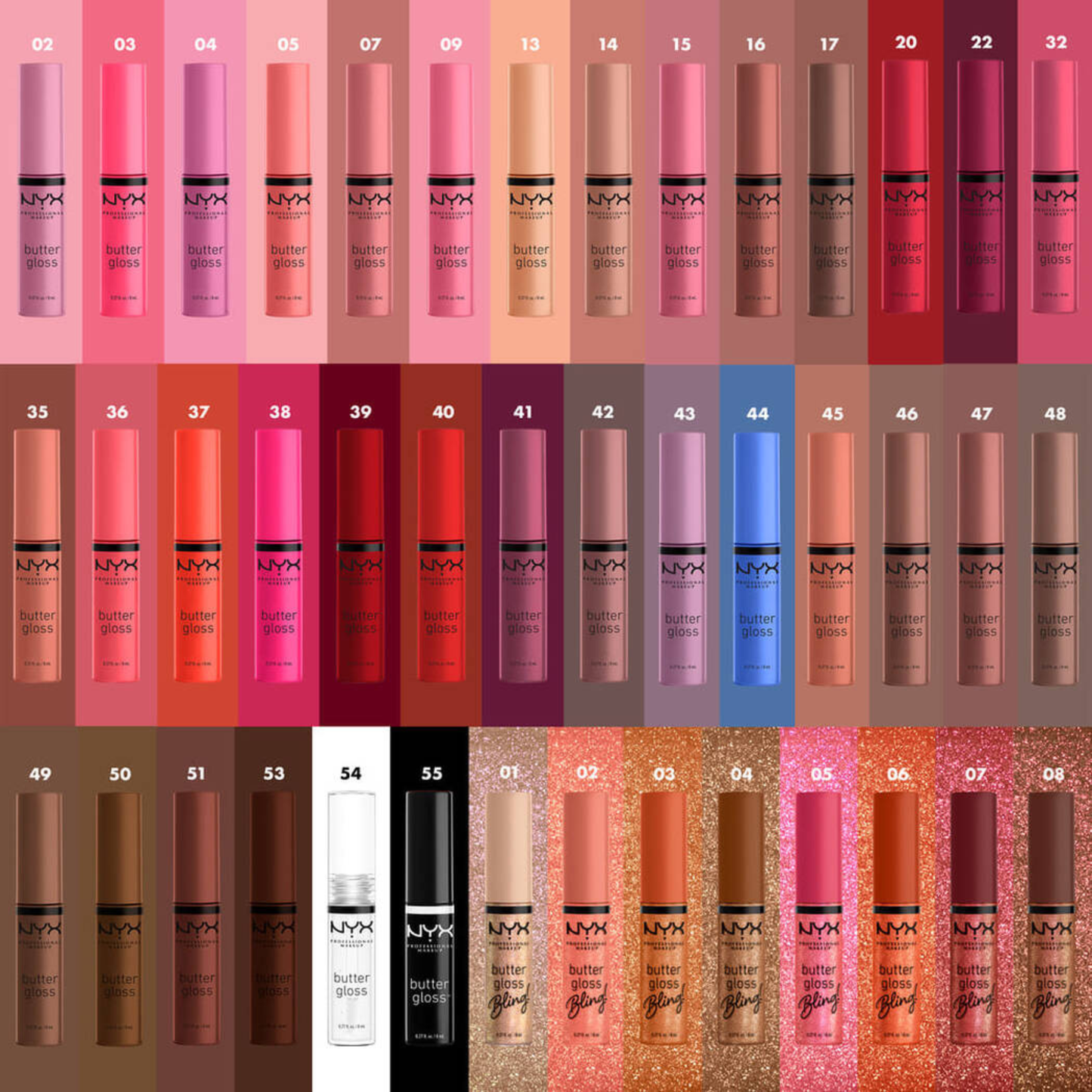 NYX Pro Makeup Butter Gloss Bling 8ml