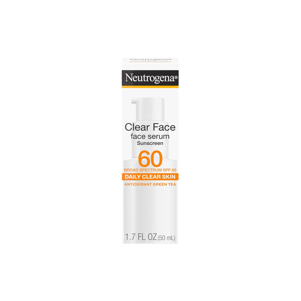 Neutrogena Clear Face Serum Sunscreen SPF 60 with Green Tea