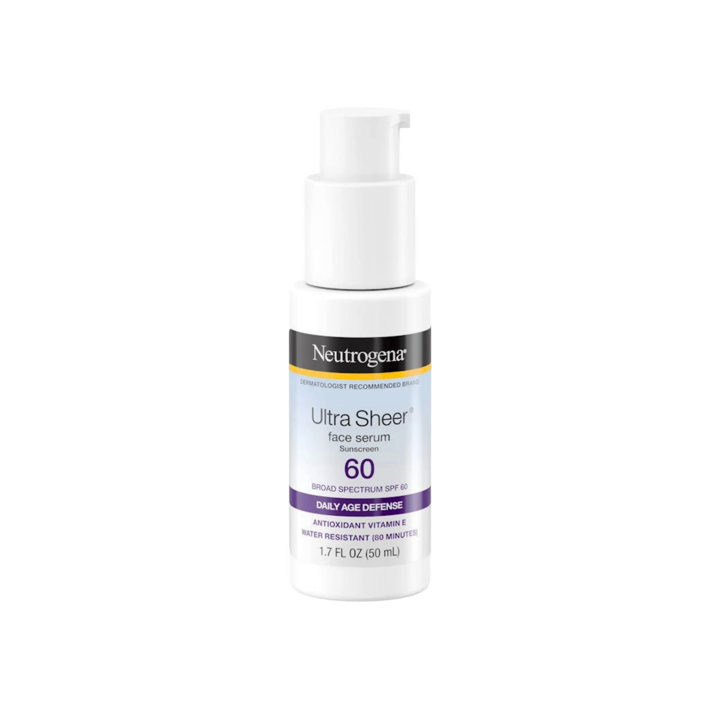 Neutrogena Ultra Sheer Face Serum Sunscreen SPF 60 with Vitamin E