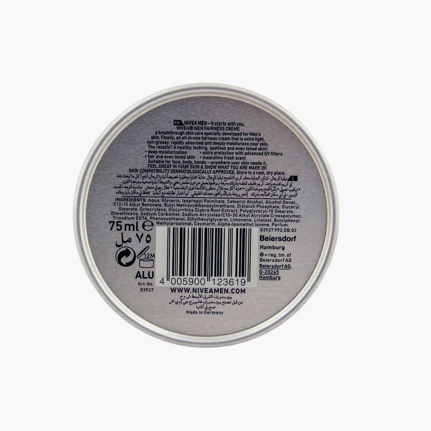 Nivea Men Fairness Cream 75ml
