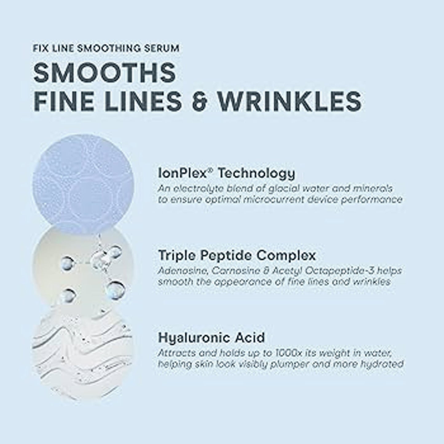 NuFACE Line Smoothing Fix Serum With Triple Peptide Complex 30ml