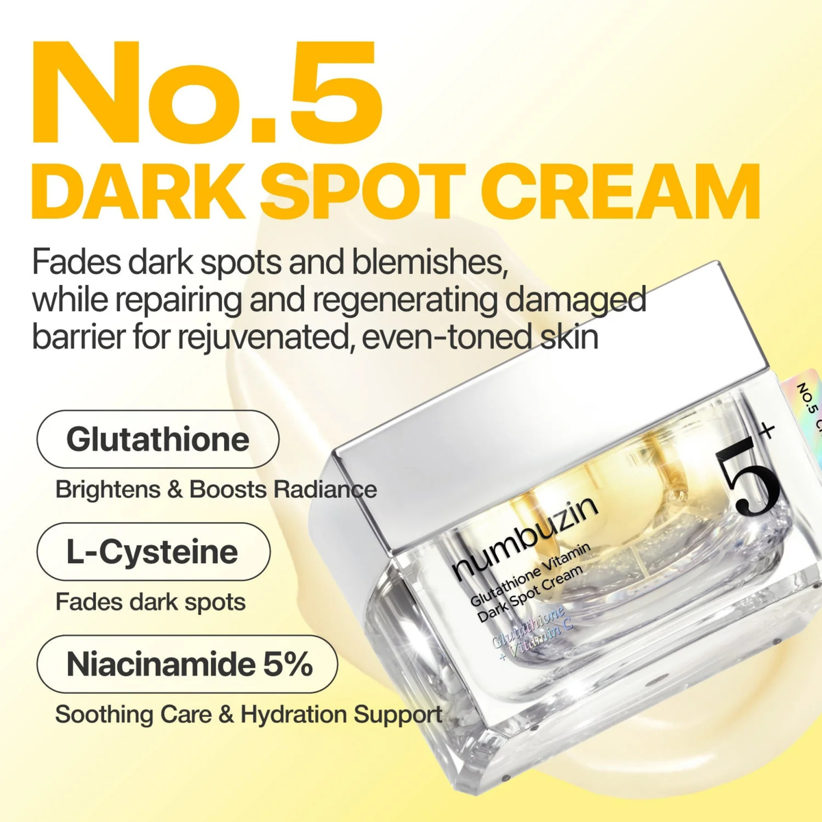 Numbuzin No.5 Vitamin Glutathione Dark Spot Laser Cream