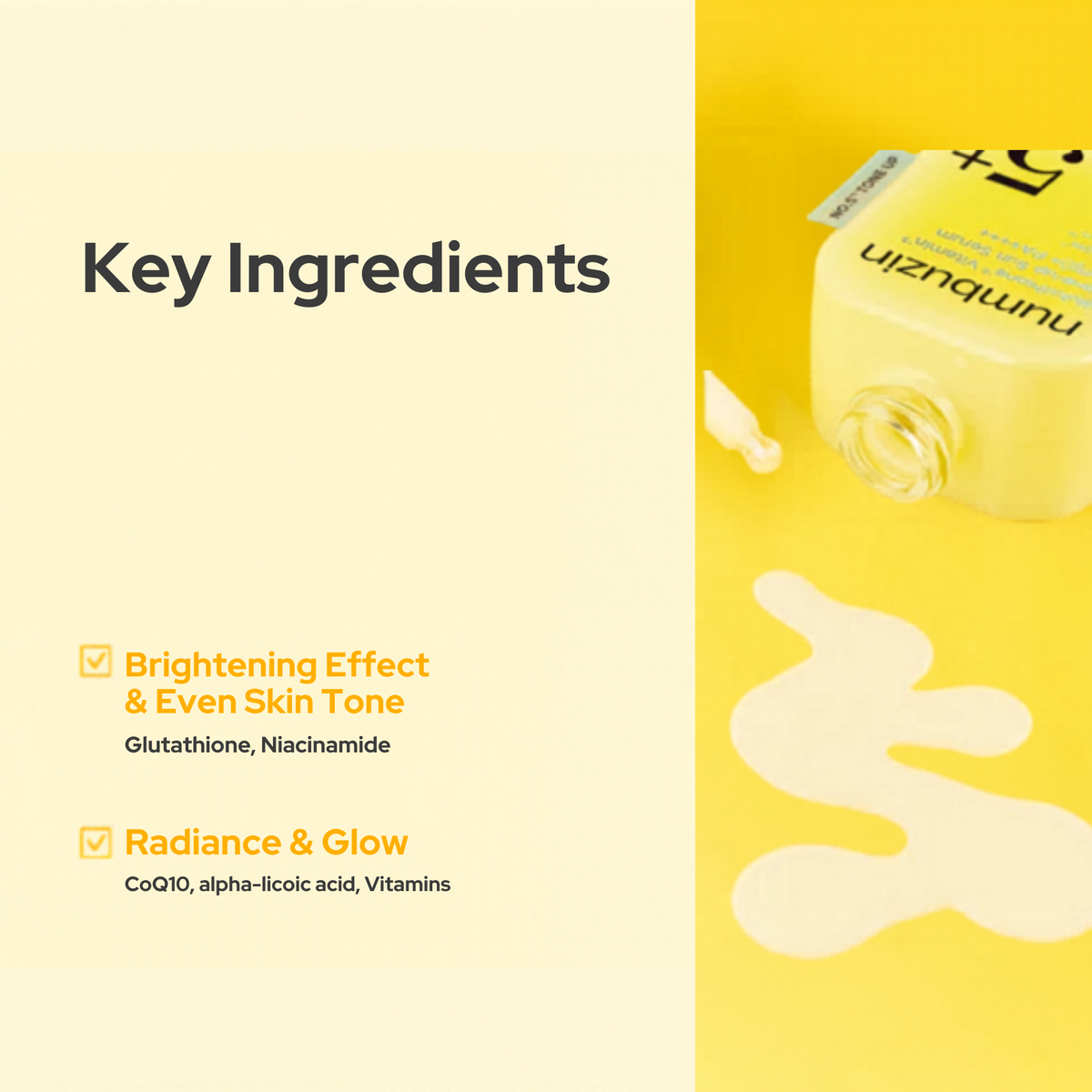 Numbuzin No.5 Glutathione Vitamin Tone-up Sun Serum