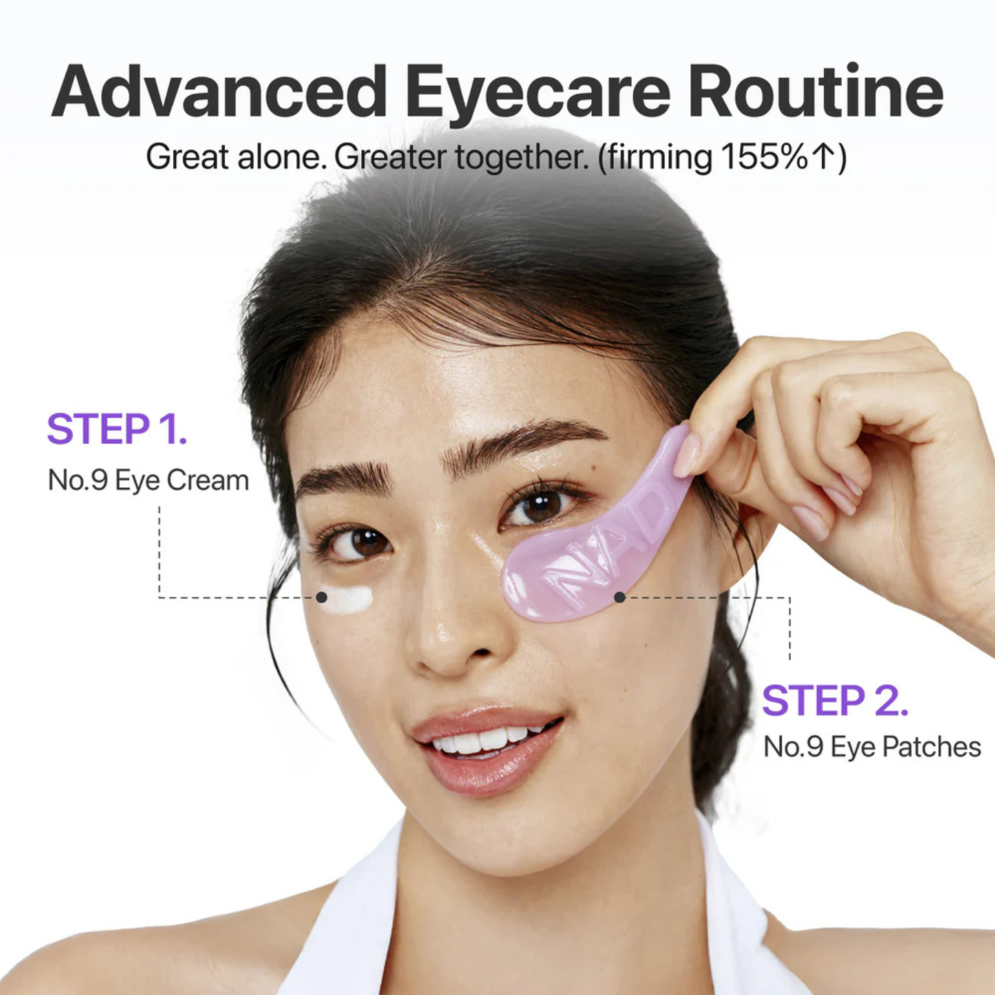 Numbuzin No.9 NMN + Collagen + 50 Peptides Under Eye Patches