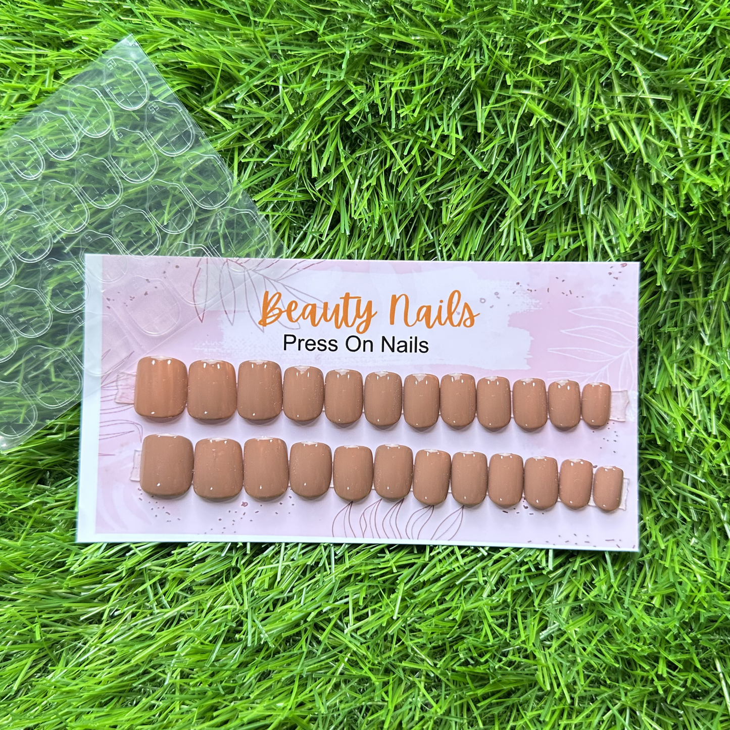Beauty Nails Square Press On-Nails 24 Pieces