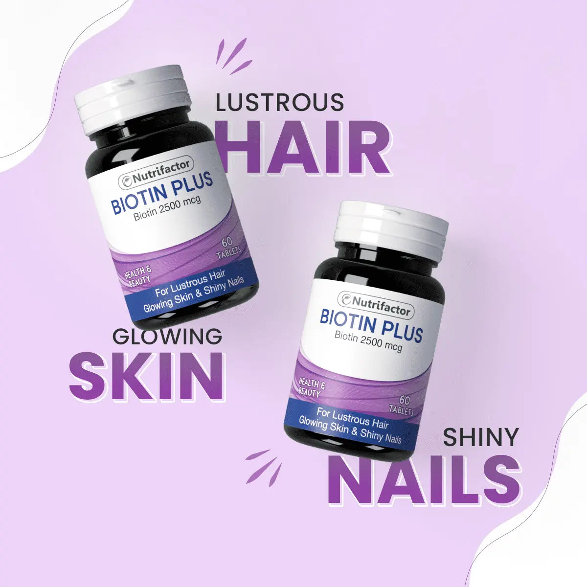 Nutrifactor Biotin Plus 2500 mcg Supplements