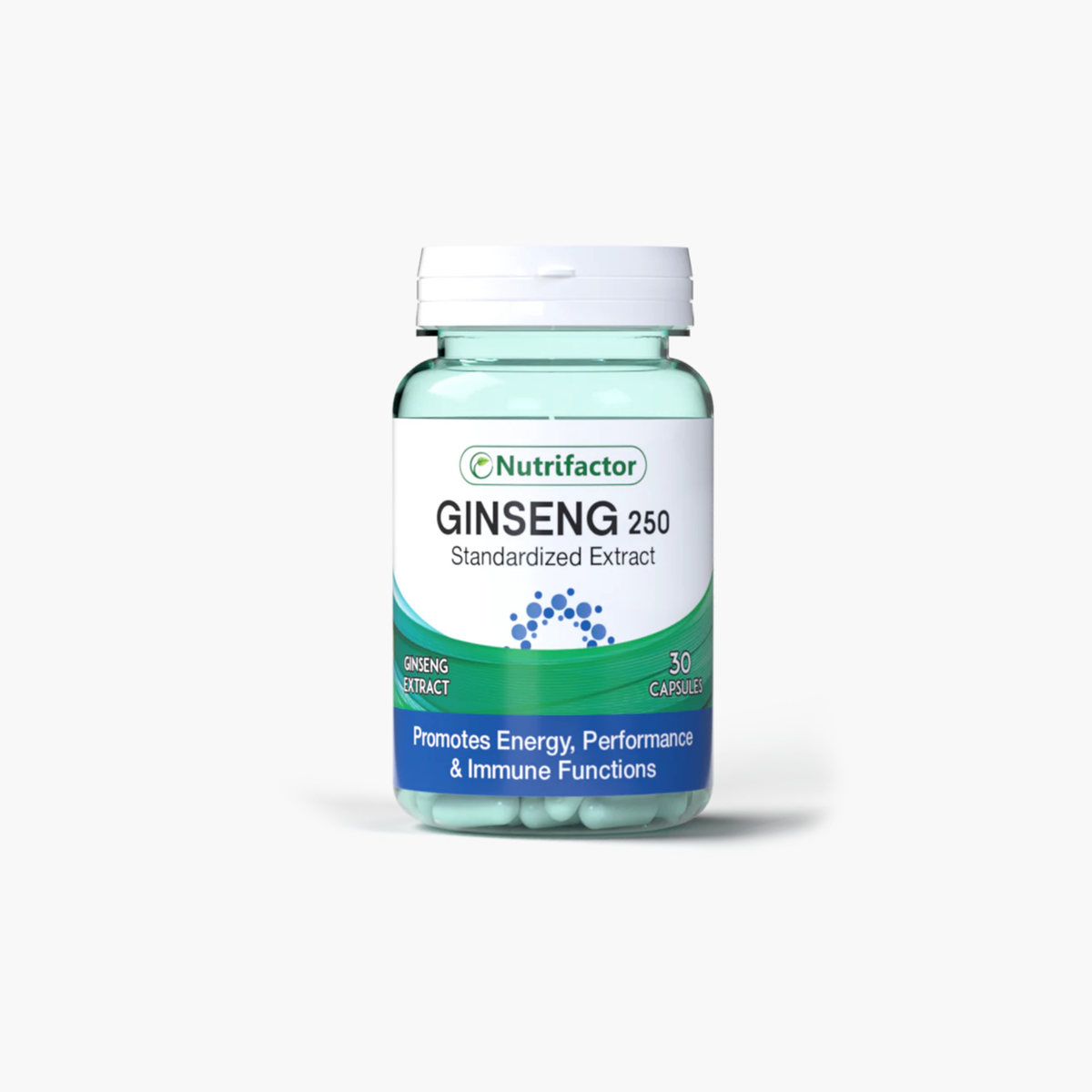 Nutrifactor Ginseng 250 Standardied Extract 30 Capsules