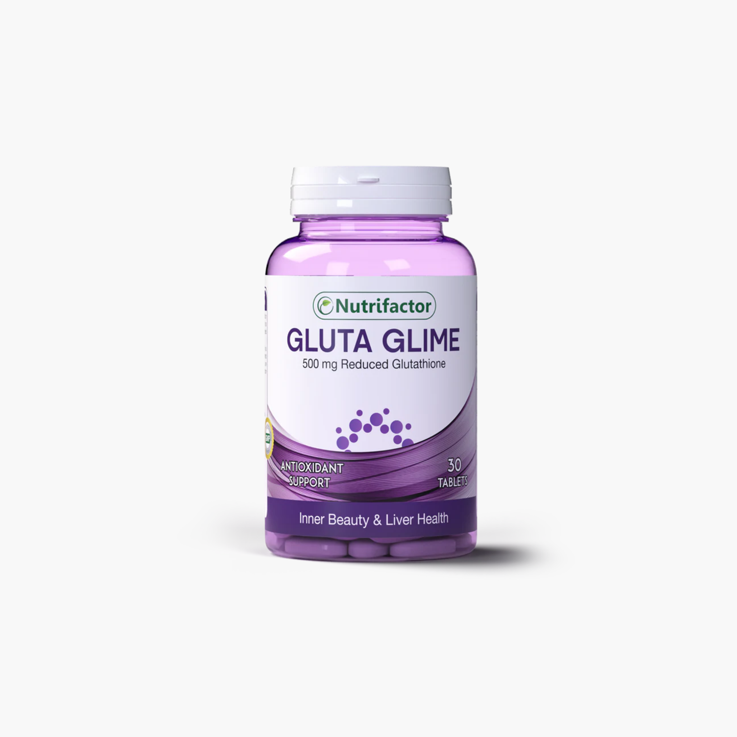 Nutrifactor Gluta Glime 500 mg Reduced Glutathione Supplements 30 Tablets