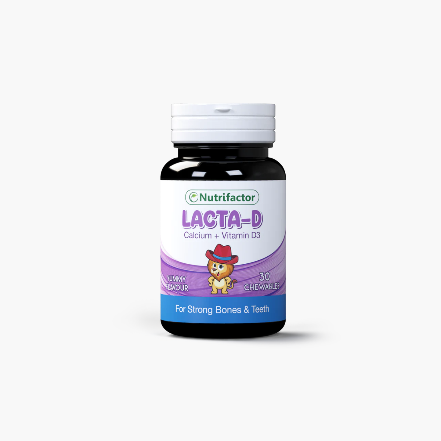 Nutrifactor Lacta-D Calcium + Vitamin D3 Supplements 30 Chewables