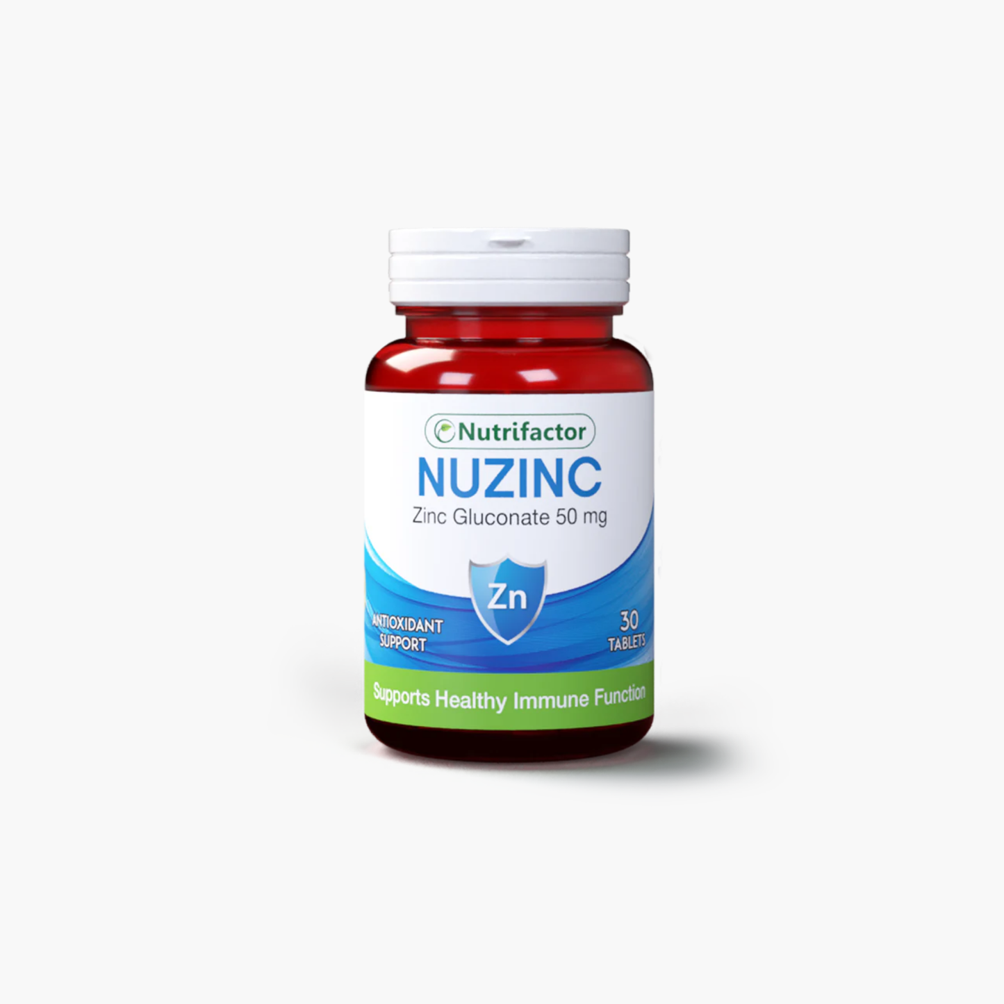 Nutrifactor Nuzinc Zinc Gluconate 50 mg Supplements 30 Tablets