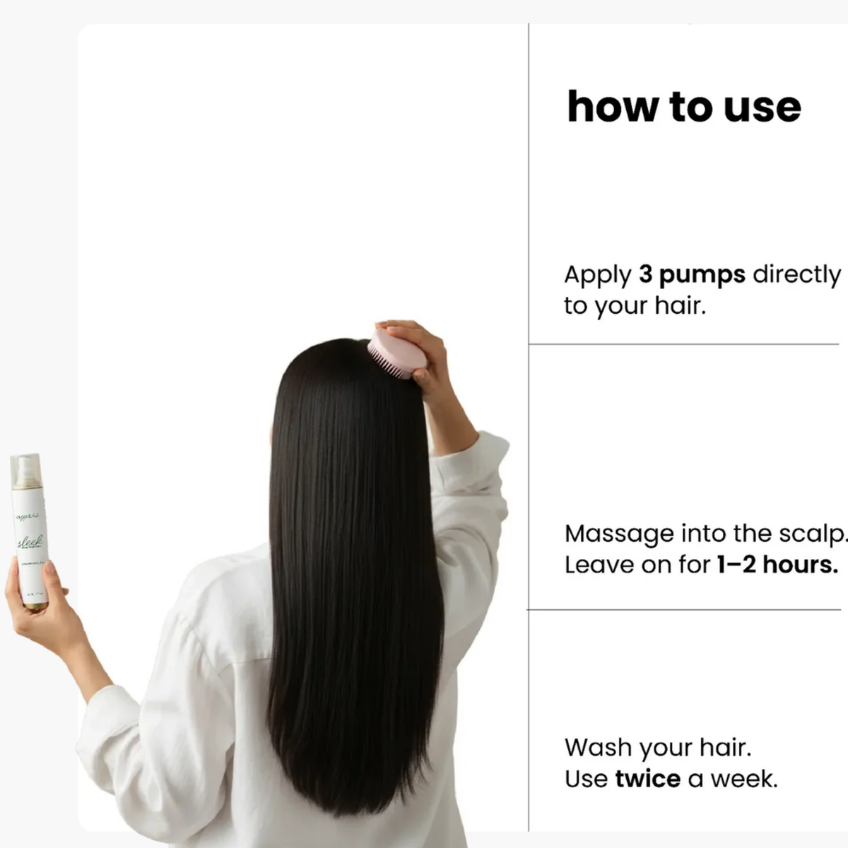 Organic Lab Sleek 100% Natural Hair Oil