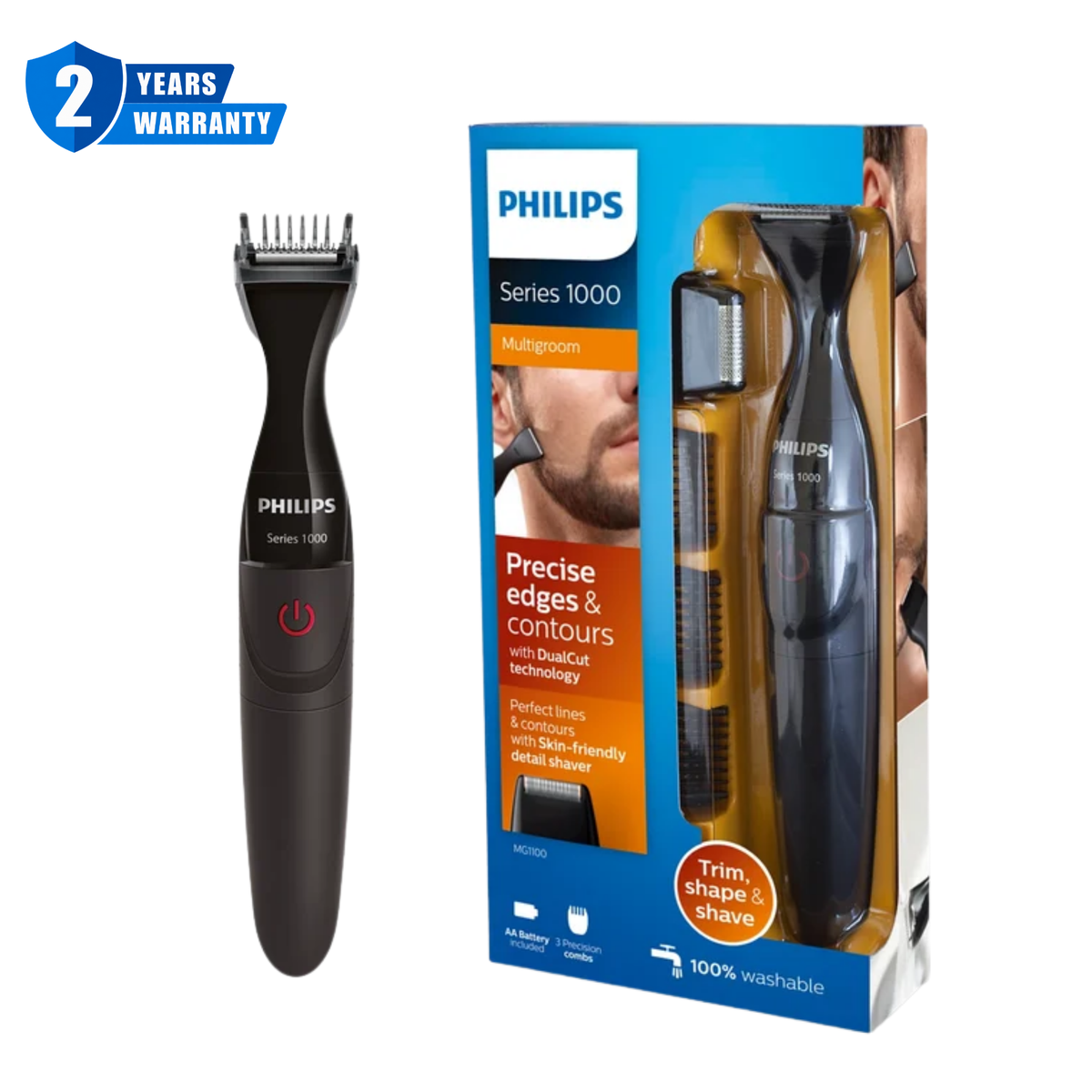 Philips 1000 Series Multigroom Precise Beard Styler MG1100/16