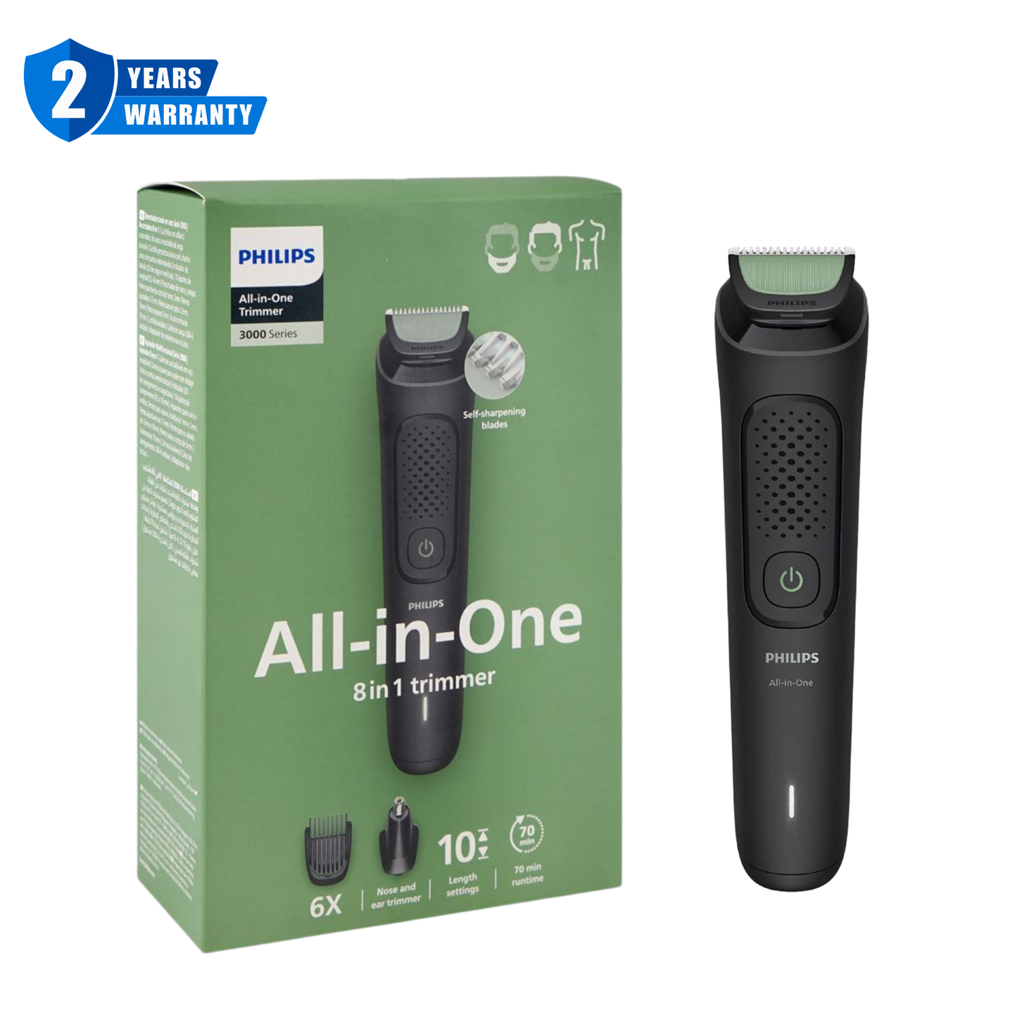 Philips 3000 Series Multigroom 8-In-1 Trimmer MG3940/15