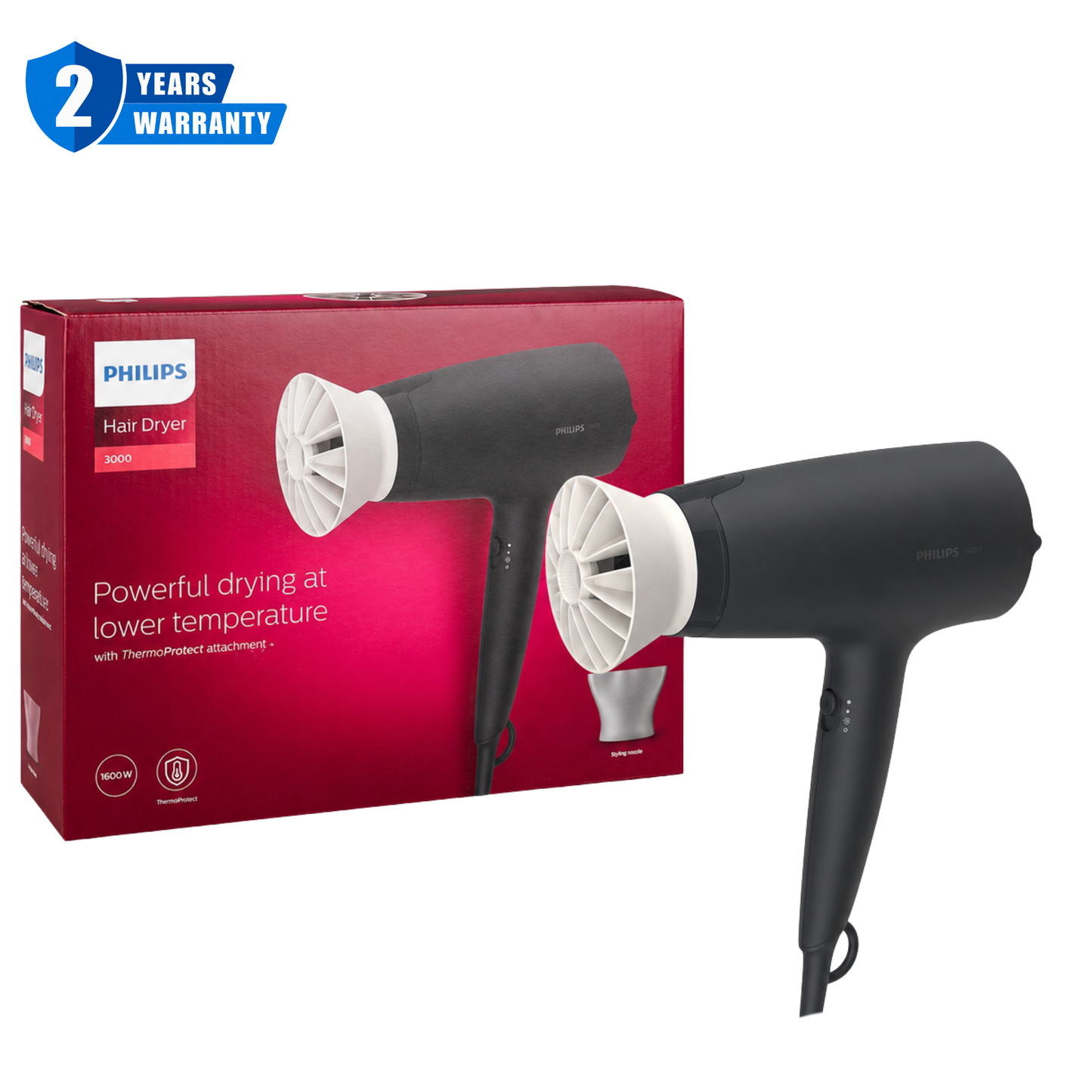 Philips 3000 Series Thermoprotect Hair Dryer BHD302/13 1600W