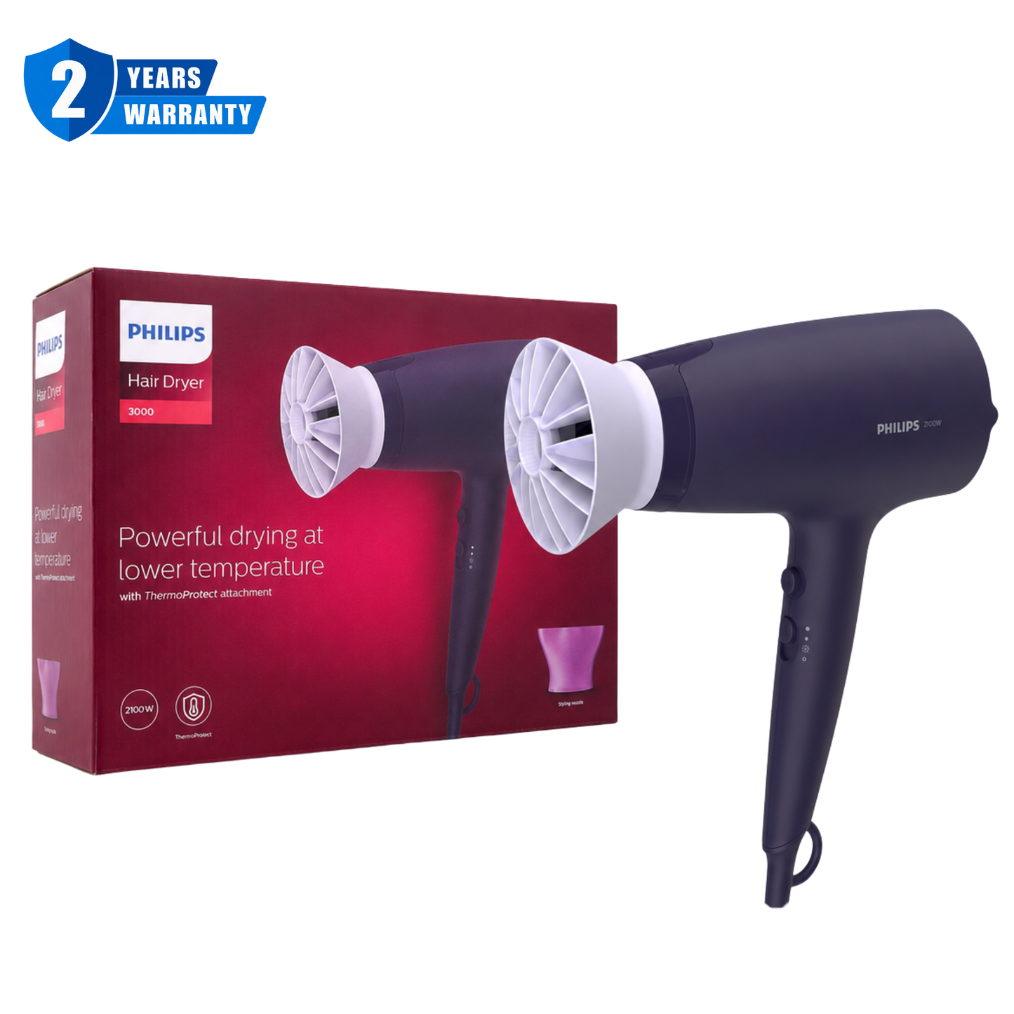 Philips 3000 Series Thermoprotect Hair Dryer BHD340/13 2100W