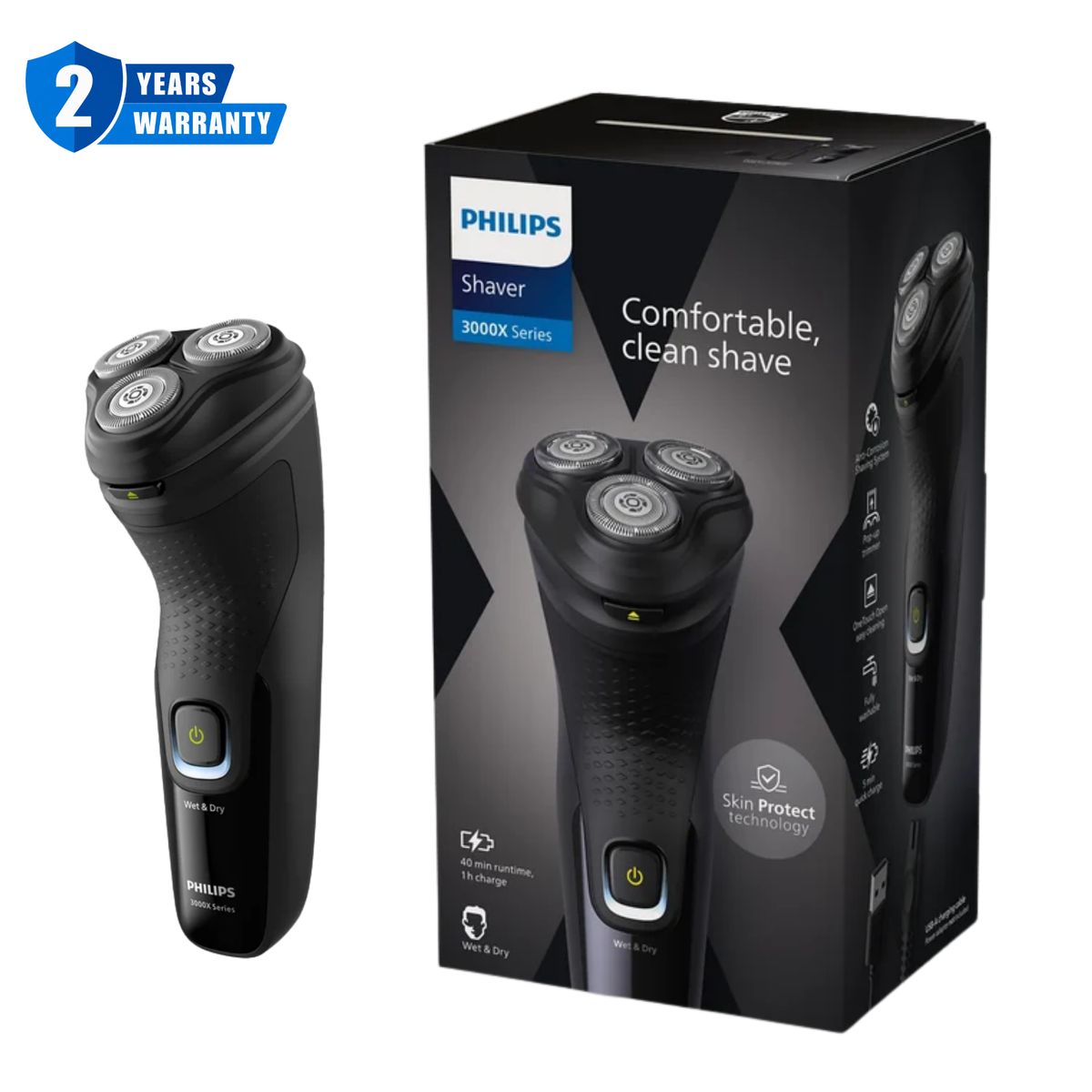 Philips 3000X Series Wet & Dry Electric Shaver X3021/00