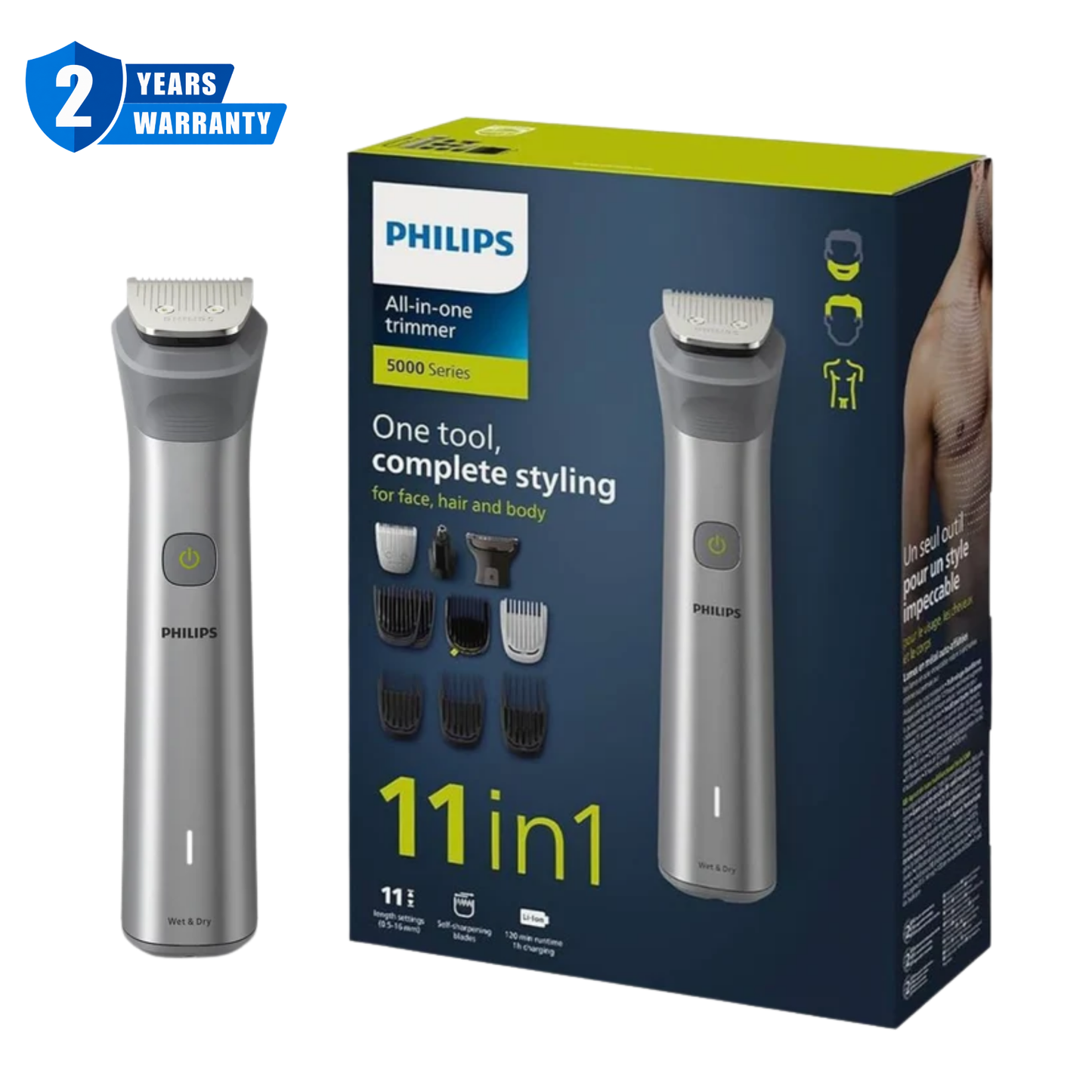 Philips 5000 Series Multigroom 11-in-1 Trimmer MG5930/15