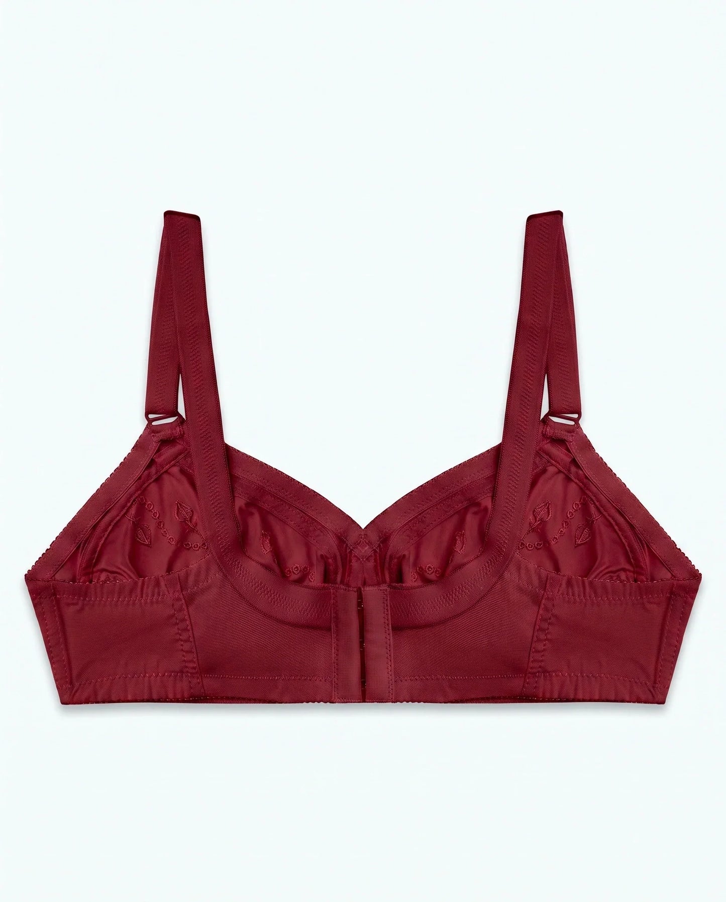 Sajiero Pure Comfy Casual Non Padded Wireless Bra Maroon