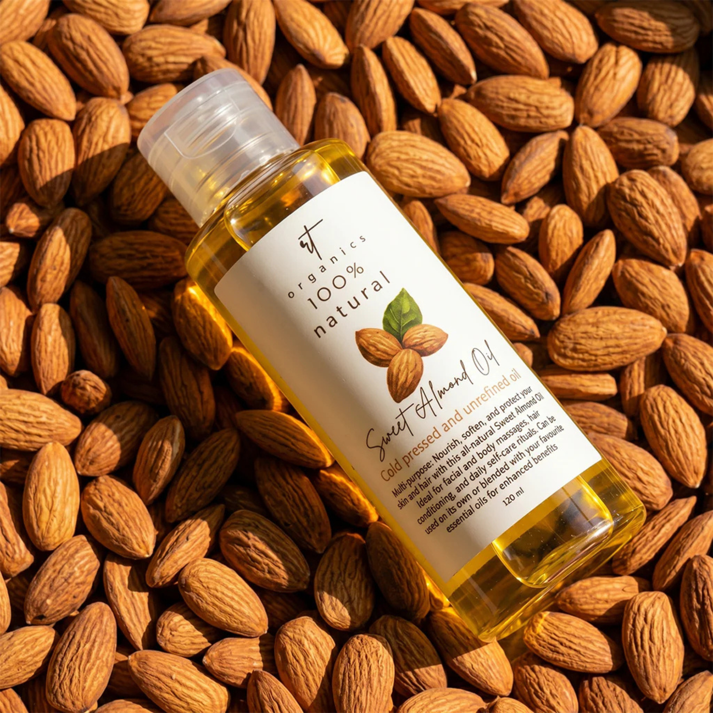RT Organics Cold Pressed Sweet Almond Oil