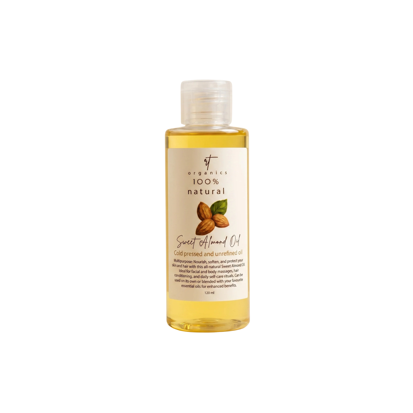 RT Organics Cold Pressed Sweet Almond Oil