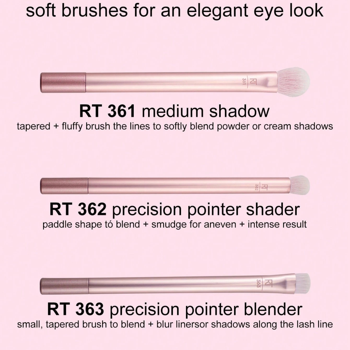 Real Techniques Everyday Eye Essentials Brush Set