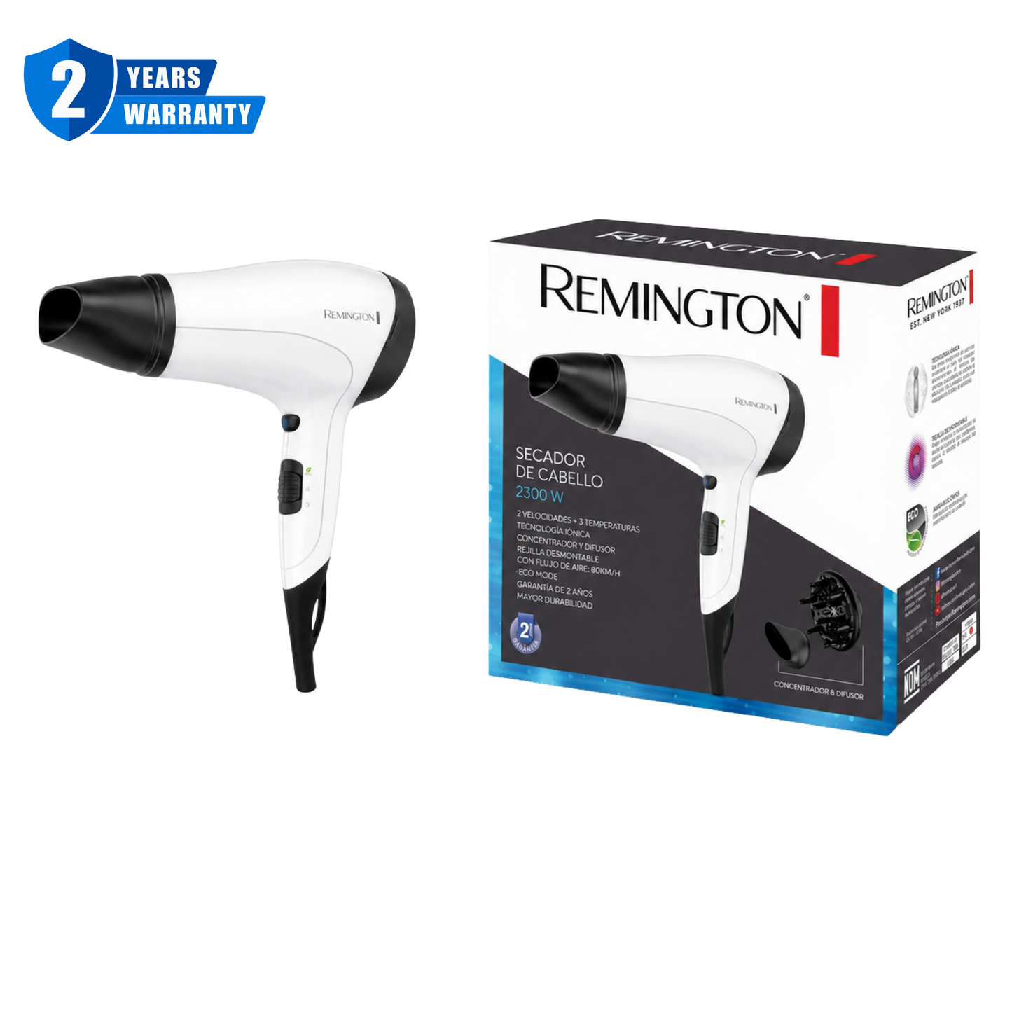 Remington Power Volume 2000 Hair Dryer D3015