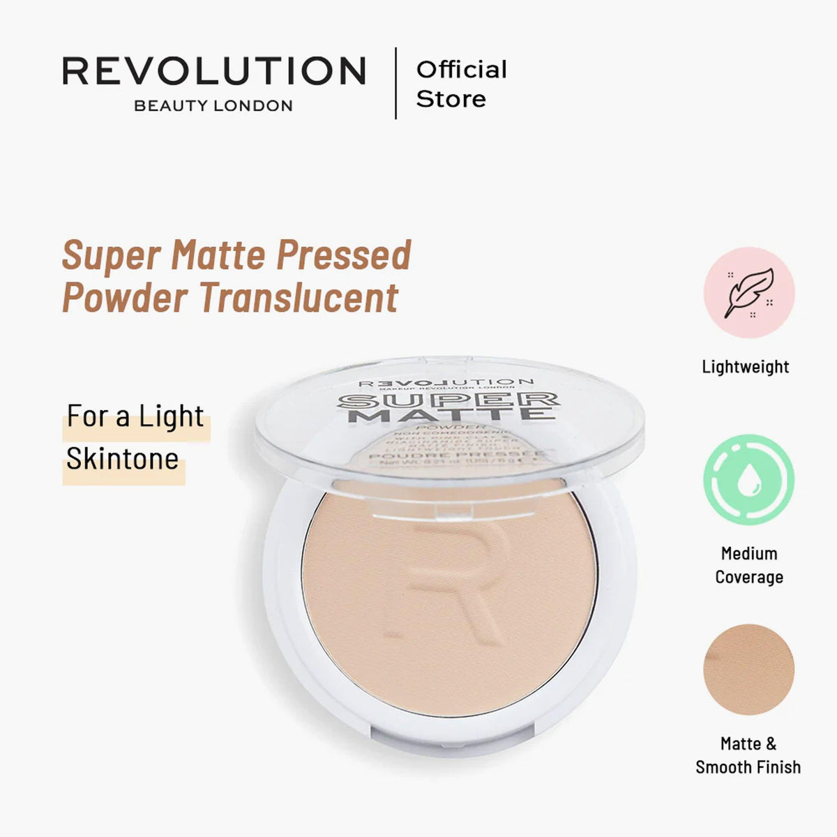 Revolution Relove Super Matte Pressed Powder 6gm