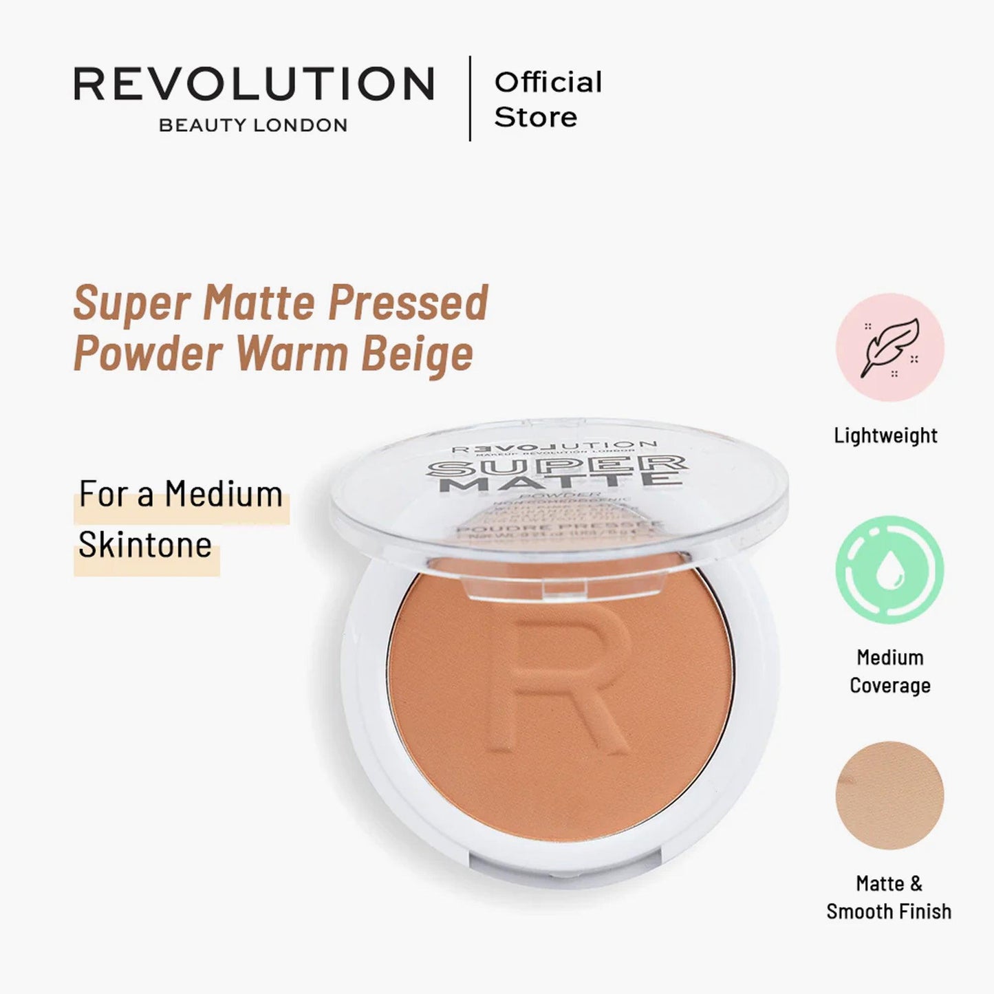Revolution Relove Super Matte Pressed Powder 6gm