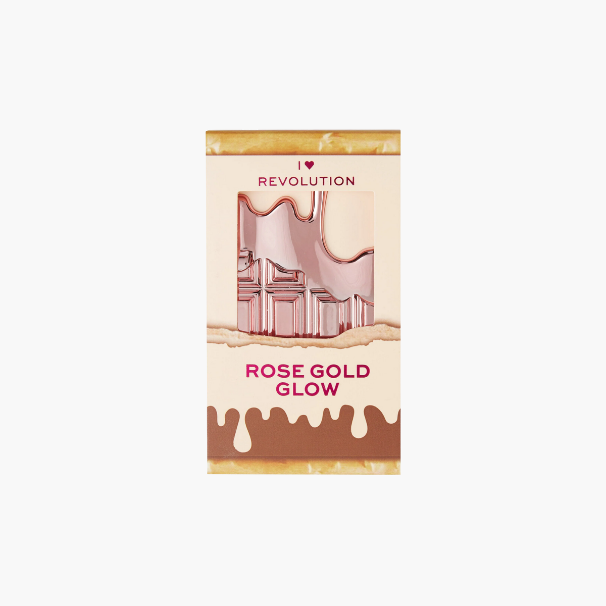 Revolution I Heart Revolution Rose Gold Glow Highlighter Palette Chocolate 11.2gm
