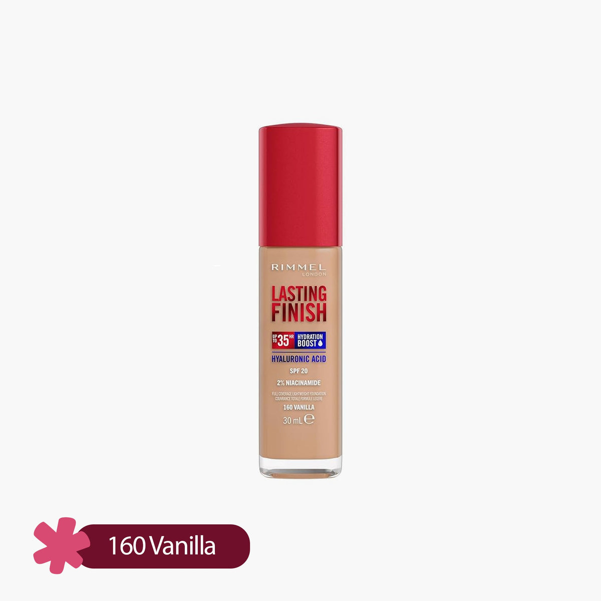 Rimmel Lasting Finish 35HR Full Coverage Lightweight Foundation SPF 20 30ml
